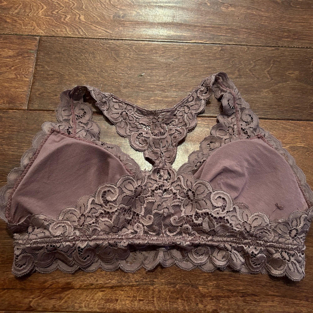 purple bralette